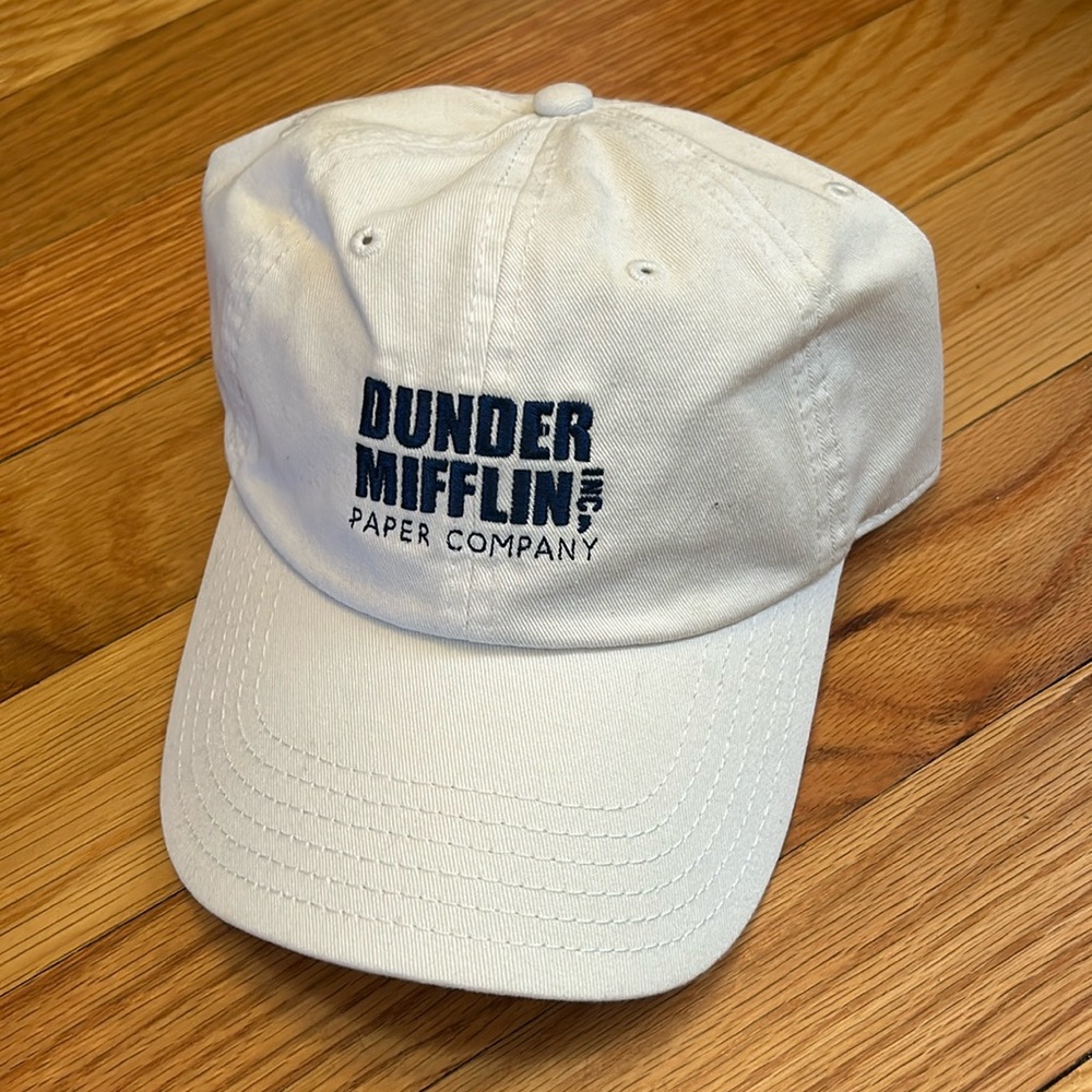 The Office Dunder Mifflin Blue Logo Baseball Hat